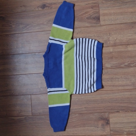 BOGO Striped Baby Gap 100% Cotton Knit Sweater Size 12-24M - Picture 3 of 4